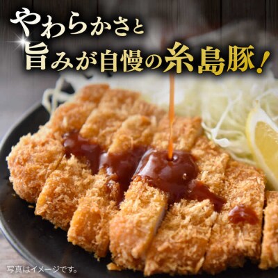糸島豚 厚切り ロース 1.2kg 糸島市/ヒサダヤフーズ豚 豚肉 [AIA066]