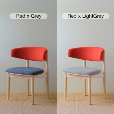 Round Chair ”Uuuh!”〈Red〉 /nomade design[AIF010]