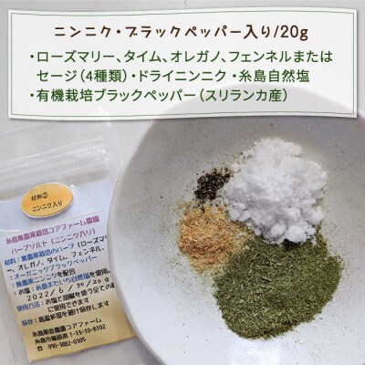 オリジナルハーブソルト 2点セット/糸島ハーブ・薬香農園 コア・ファーム [AJC004]