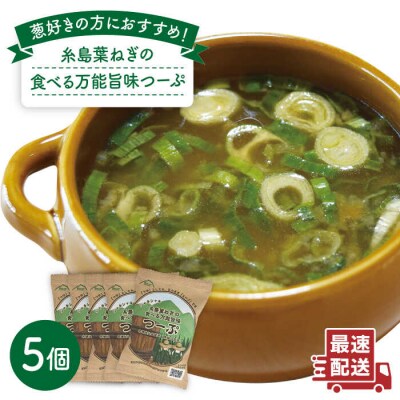 糸島 葉ねぎの食べる 万能 旨味つーぷ 5個 《糸島》 【Carna】 [ALA018]