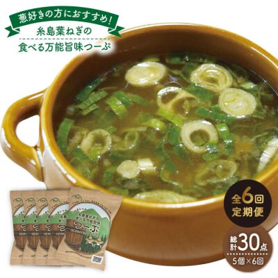 【全6回定期便】糸島 葉ねぎの食べる 万能 旨味つーぷ 5個《糸島》【Carna】[ALA033]