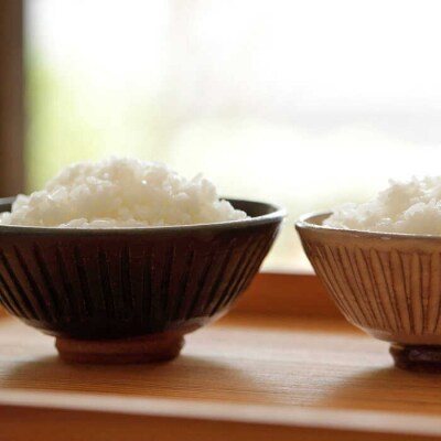 黒マット釉 しのぎ飯碗(夫婦茶碗) 糸島市/高麗窯 【いとしまごころ[AOZ009] お茶碗 食器