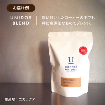 【全6回定期便】中煎りコーヒー 豆 ウニドスブレンド 250g×2袋(豆or粉) [AQF022]