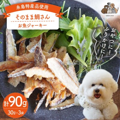 【糸島特産品使用】無添加そのまま鯛さん3袋 糸島市/株式会社コバヤシ[ASL002]