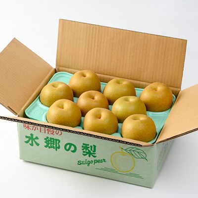 「香取市産水郷梨」豊水1箱約3kg(8玉～10玉入り)