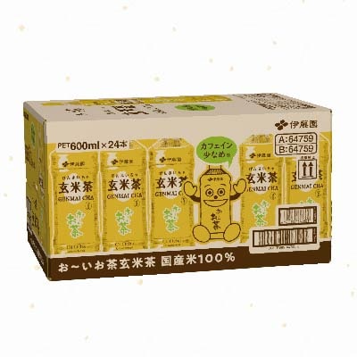 おーいお茶 玄米茶 600ml 24本(1ケース) 伊藤園 ペットボトル飲料
