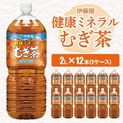 【毎月定期便】伊藤園の健康ミネラルむぎ茶2L×12本全3回