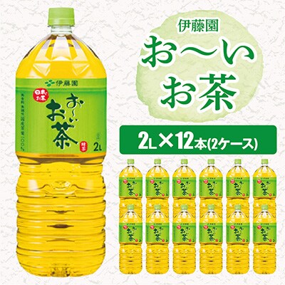 2023年2月発送開始『定期便』おーいお茶緑茶2L 12本(2ケース) 全12回