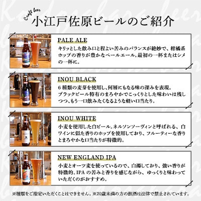 【2024年7月下旬発送】小江戸佐原　クラフトビール6本セット