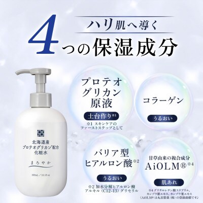 【3ヵ月毎定期便】北海道産プロテオグリカン配合化粧水 300mL ウィルミナ全4回