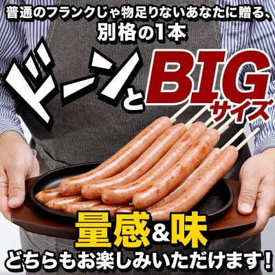 熨斗 ジャンボフランクフルト110g×10本 粗挽き ジューシー サンライズファーム 千葉県 香取市