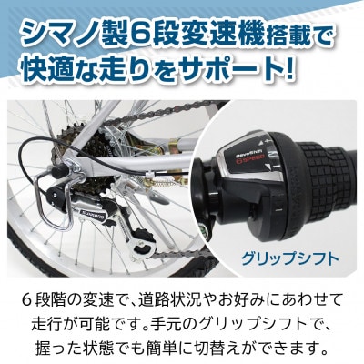 アクティブプラス ノーパンク 20インチ 折たたみ自転車 シルバー MG-AP206NL