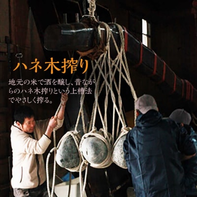 ハネ木 搾りの純米吟醸酒セット 「至福」【白糸酒造】[AVA002]