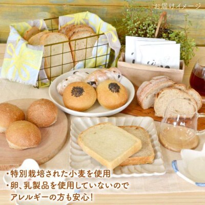 栽培期間農薬科学肥料不使用小麦とブランのパンセット&UNIDOS珈琲×5[AVC021]