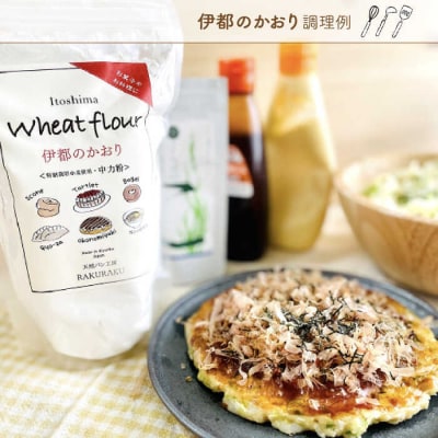 伊都のかおり(中力粉)5kg 糸島市/天然パン工房楽楽【いとしまごころ】[AVC062]