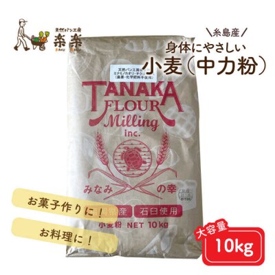 伊都のかおり(中力粉)10kg 糸島市/天然パン工房楽楽【いとしまごころ】[AVC063]