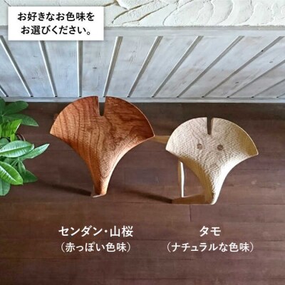 銀杏 スツール ＜ロー スツール ＞ 《糸島》 【工房はーべすと】[AYA042]