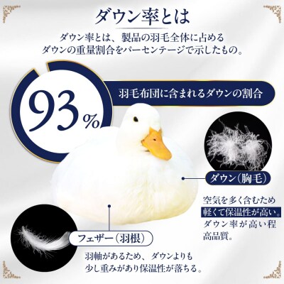 【糸島羽毛ふとん 訳あり】羽毛布団柄おまかせダウン93%【ダブル】[AYM009]