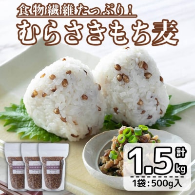  むらさきもち麦 (計1.5kg ・500g×3袋) 