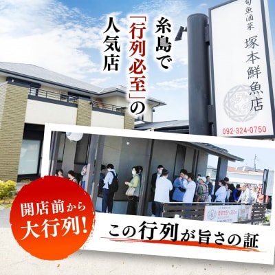 海鮮丼 7種盛り合わせ 90g × 5食セット 糸島市 / 塚本鮮魚店 刺身 魚 [ARO004]