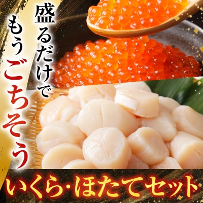 いくら醤油漬け100g×2P、ほたて貝柱500g×1P C-70041