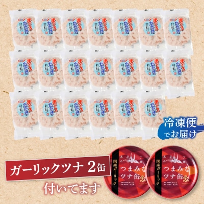 ネギトロ丼用まぐろたたきと焼津ガーリックツナ缶セット(a10-994)