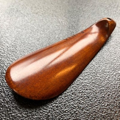 【藤田蝋色工芸】漆塗り携帯用靴べら(ブラウン)