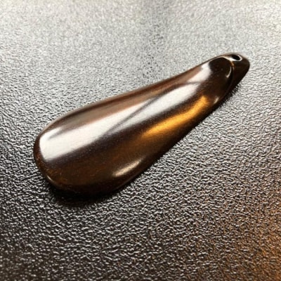 【藤田蝋色工芸】漆塗り携帯用靴べら(ダークブラウン)