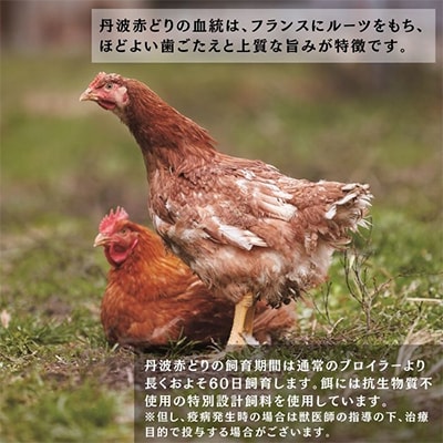 【毎月定期便】訳あり 丹波赤どり もも肉 2kg(1kg ×2パック×12回)計24kg 全12回