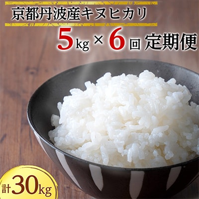 【毎月定期便】JA京都 たわわ朝霧の京都丹波産 キヌヒカリ5kg 全6回