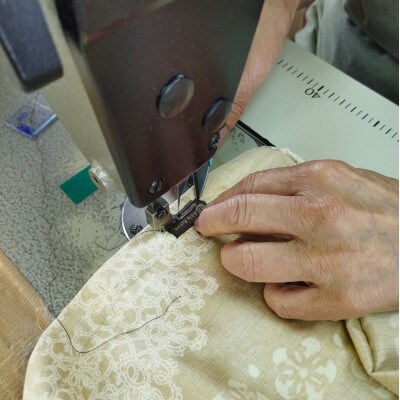 【京都金桝】掛けふとんカバー シングル 綿100% ロングセラー レース柄 クロッシェ ベージュ