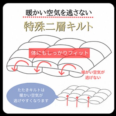<京都金桝>羽毛 掛け布団 ハンガリーグースダウン93% DP380 シングル ブルー |アヌビス　