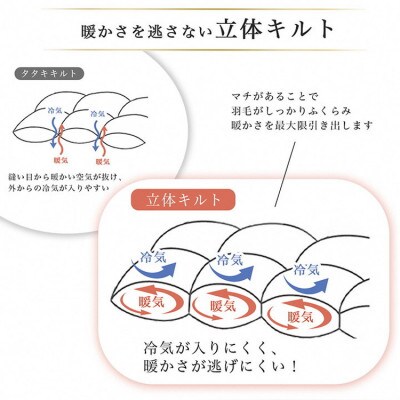 【訳あり】＜京都金桝＞色・柄おまかせ 本掛け 羽毛布団 ダブル ホワイトダウン85%