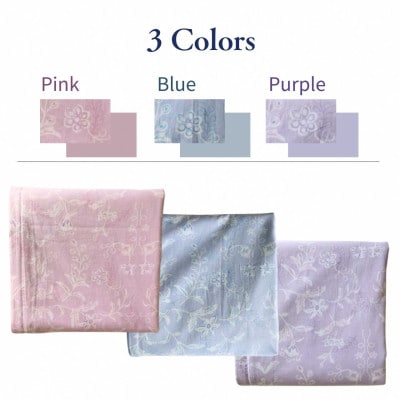 枕カバー 43×63cm用 ピンク 綿100% 花柄 速乾 オールシーズン|ペルージュ【京都金桝】