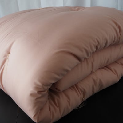 【綿布団】わた入り掛布団 (春・秋・冬) キング(230×210cm) 3.6kg ピンク
