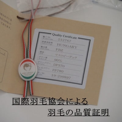 【羽毛布団】洗濯機で洗える羽毛肌掛け布団 シングル(150×210cm) ハンガリー産ダウン90%