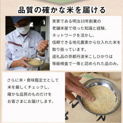 2022年10月発送開始『定期便』【訳あり】毎月美味しい!契約栽培米 丹波こしひかり5kg 全8回