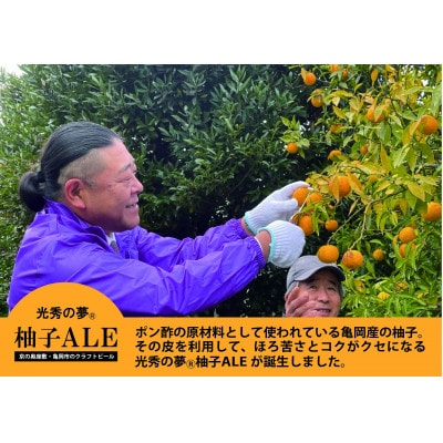 【訳アリ】京都府亀岡市産の柚子を副原料に使用したクラフトビール『光秀の夢(R)柚子ALE』6本セット