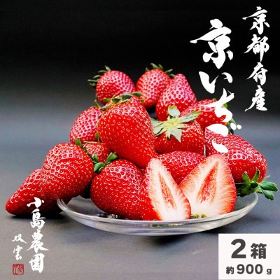 高級 京いちご 2箱(約900g)【紅ほっぺ・おいCベリー・スターナイトから厳選】