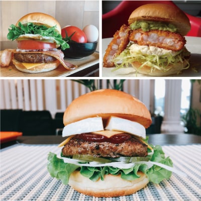 3年連続バーガーグランプリ優勝のカマンベールチーズバーガーを含むグルメバーガー3個【Cセット】