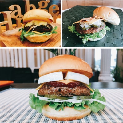 3年連続バーガーグランプリ優勝のカマンベールチーズバーガーを含むグルメバーガー3個【Dセット】