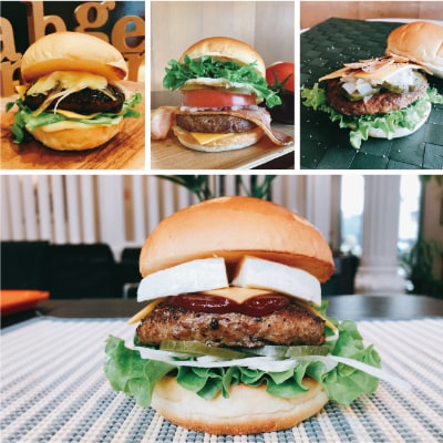 3年連続バーガーグランプリ優勝のカマンベールチーズバーガーを含むグルメバーガー4個【Gセット】