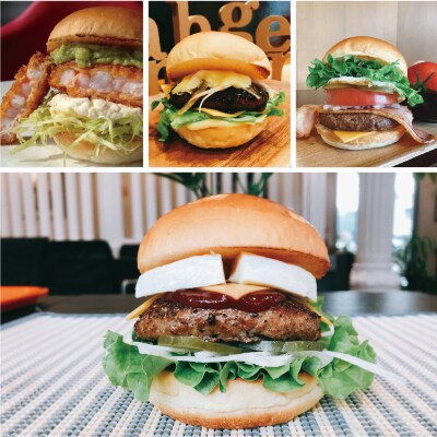 3年連続バーガーグランプリ優勝のカマンベールチーズバーガーを含むグルメバーガー4個【Iセット】