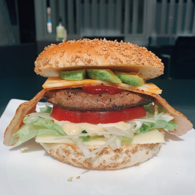 A4ランク京都牛100%パテ!プレミアムダブルチーズバーガー4個セット ※ナゲット20個付き