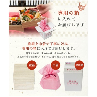 先行予約 京菜味のむら 京のおせち 三段重 37品目 3～4人前 冷凍≪京都 亀岡市限定 2027≫