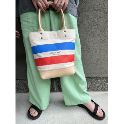 帆布と革のトートバッグ『B&R BORDER』