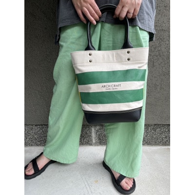 帆布と革のトートバッグ『G&Y BORDER』
