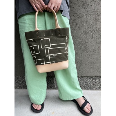 帆布と革のトートバッグ『MILITARY』