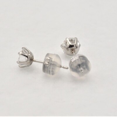 Pt900 プラチナダイヤモンド0.5ct×0.5ctピアス[LD0017]
