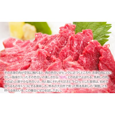【国内肥育】国産赤身馬刺し320g+タレ100ml付き《7-14日以内に出荷(土日祝除く)》